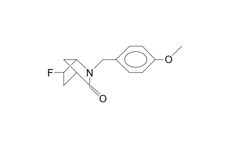 6-exo-Fluoro-2-(4'-methoxy-benzyl)-2-aza-bicyclo(2.2.1)heptan-3-one