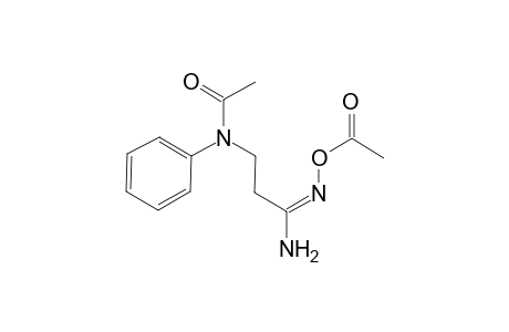 N-((3E)-3-[(Acetyloxy)imino]-3-aminopropyl)-N-phenylacetamide