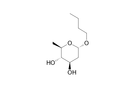 n-Butyl 2,6-Dideoxy-.beta.,DL-arabino-hexopyranoside