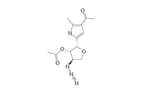 3-ACETYL-5-(2'-O-ACETYL-3'-AZIDO-3'-DEOXY-BETA-L-THREOFURANOSYL)-2-METHYLPYRROLE