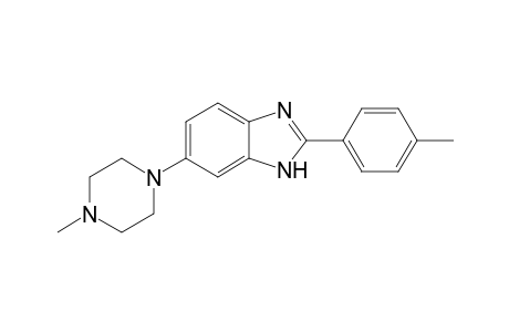 2-(4-methylphenyl)-6-(4-methyl-1-piperazinyl)-1H-benzimidazole