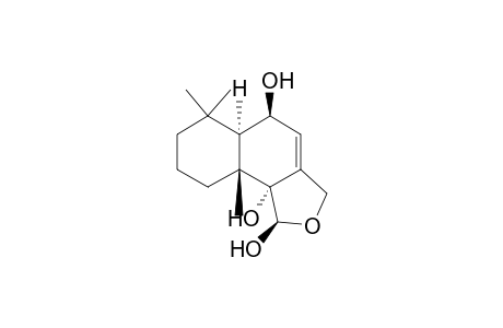 Naphtho(1,2-c)furan-1,5,9b(1H)-triol, 3,5,5a,6,7,8,9,9a-octahydro-6,6,9a-trimethyl-, (1R-(1alpha,5beta,5aalpha,9abeta,9balpha))-