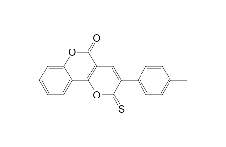 3-(p-tolyl)-2-thioxo-2H,5H-pyrano[3,2-c]benzo[e]pyran-5-one