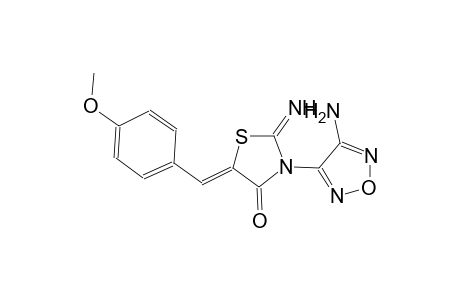 4-thiazolidinone, 3-(4-amino-1,2,5-oxadiazol-3-yl)-2-imino-5-[(4-methoxyphenyl)methylene]-, (5Z)-