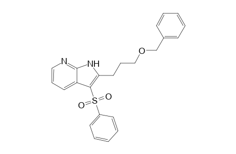 3-(Benzenesulfonyl)-2-[3-(benzyloxy)propyl]-1H-pyrrolo-[2,3-b]pyridine