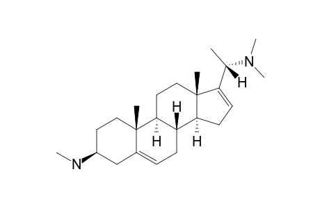 SARCONIDINE;(20S)-20-DIMETHYLAMINO-3-BETA-METHYLAMINOPREGNA-5,16-DIENE