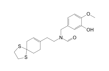 N-{2-(1,4-Dithiaspiro[4.5]dec-7-en-8-yl)ethyl}-N-(3-hydroxy-4-methoxybenzyl)formamide