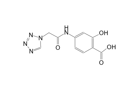 2-hydroxy-4-[(1H-tetraazol-1-ylacetyl)amino]benzoic acid