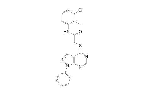 N-(3-chloro-2-methylphenyl)-2-[(1-phenyl-1H-pyrazolo[3,4-d]pyrimidin-4-yl)sulfanyl]acetamide