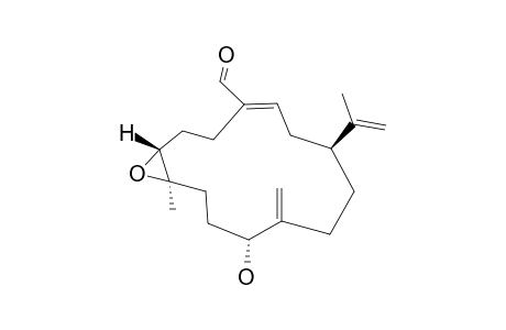 11-(R)-HYDROXY-12-(20)-EN-KNIGHTAL;(1-S,7-R,8-R,11-R,3-E)-7,8-EPOXYCEMBRA-11-HYDROXY-3,12-(20),15-(17)-TRIEN-18-AL