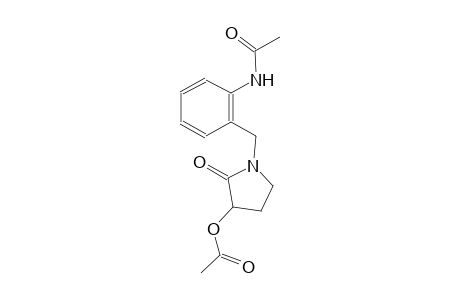 1-[2-(acetylamino)benzyl]-2-oxo-3-pyrrolidinyl acetate