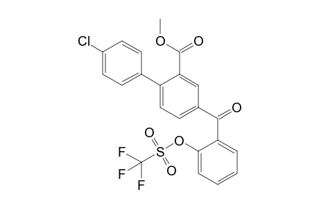 Methyl 4'-chloro-4-[2-(trifluoromethanesulfonyloxy)benzoyl]biphenyl-2-carboxylate