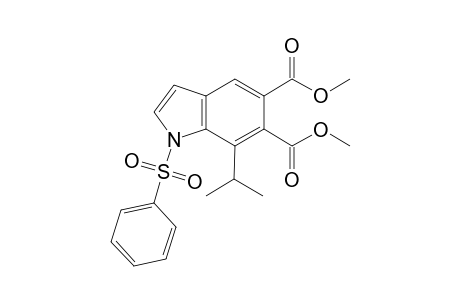 Dimethyl 7-isopropyl-1-phenylsulfonylindole-5,6-dicarboxylate