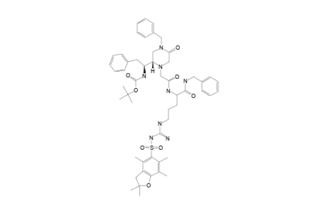 N-[2-[4-BENZYL-(2S)-[(1S)-[(TERT.-BUTOXYCARBONYL)-AMINO]-2-PHENYLETHYL]-5-OXO-PIPERAZIN-1-YL]-ACETYL]-ARG(PBF)-NH-BN