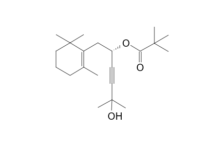 1-[(2',6',6'-Dimethyl-1'-cyclohexen-1'-yl)methyl]-4-hydroxy-4-methyl-2-pentynyl Pivalate