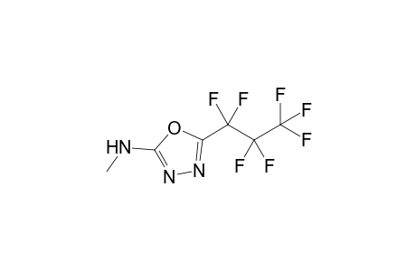 5-(1,1,2,2,3,3,3-heptafluoropropyl)-N-methyl-1,3,4-oxadiazol-2-amine