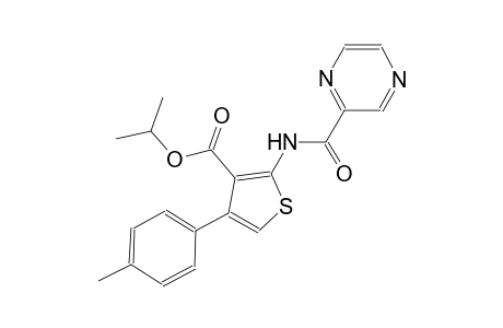 isopropyl 4-(4-methylphenyl)-2-[(2-pyrazinylcarbonyl)amino]-3-thiophenecarboxylate