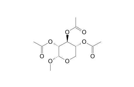 acetic acid [(2S,3R,4S,5R)-3,5-diacetoxy-2-methoxy-tetrahydropyran-4-yl] ester