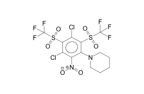 2-PIPERIDINO-3,5-BIS(TRIFLUOROMETHYLSULPHONYL)-4,6-DICHLORONITROBENZENE