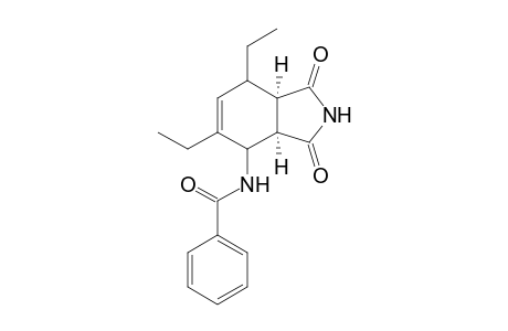 (3aR,7aR)-4-(N-Benzoylamino)-5,7-diethyl-1,3-dioxo-cis-2,3,3a,4,7,7a-hexahydro-1H-isoindole