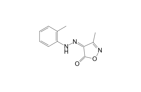 4,5-Isoxazoledione, 3-methyl-, 4-[(2-methylphenyl)hydrazone]