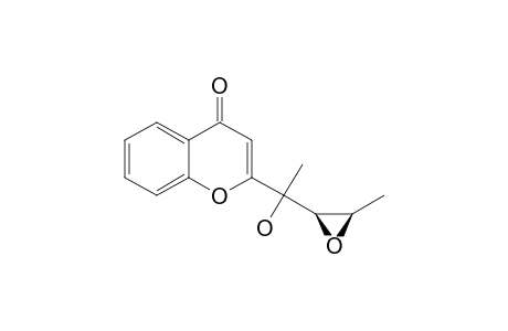 2-(2RS,3SR)-2,3-EPOXY-1-HYDROXY-1-METHYLBUTYL)-4H-CHROMEN-4-ONE;DIASTEREOMER-#1