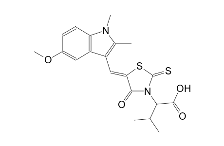 3-thiazolidineacetic acid, 5-[(5-methoxy-1,2-dimethyl-1H-indol-3-yl)methylene]-alpha-(1-methylethyl)-4-oxo-2-thioxo-, (5Z)-