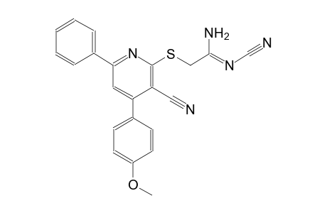 ethanimidamide, N'-cyano-2-[[3-cyano-4-(4-methoxyphenyl)-6-phenyl-2-pyridinyl]thio]-, (1Z)-