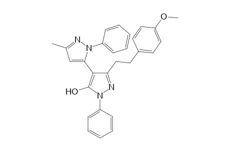 5-Hydroxy-3-(4"-methoxyphenethyl)-1-phenyl-4-(3'-methyl-1'-phenylpyrazol-5'-yl)pyrazole