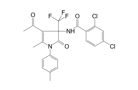 N-[4-acetyl-5-methyl-1-(4-methylphenyl)-2-oxo-3-(trifluoromethyl)-2,3-dihydro-1H-pyrrol-3-yl]-2,4-dichlorobenzamide