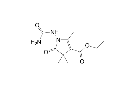 Ethyl 5-[(aminocarbonyl)amino]-6-methyl-4-oxo-5-azaspiro[2,4]hept-6-ene-7-carboxylate