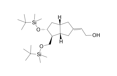 (Z)-2-((3aS,4S,5R,6aS)-5-((tert-butyldimethylsilyl)oxy-4-(tert-butyldimethylsilyl)oxy)methyl)hexahydropentalen-2(1H)-ylidene)ethanol