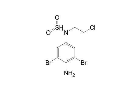 2,6-Dibromo-4-[N-(2-chloroethyl)sulphonamido]aniline