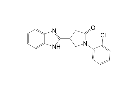 2-Pyrrolidinone, 4-(1H-1,3-benzimidazol-2-yl)-1-(2-chlorophenyl)-