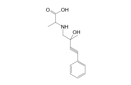 2-[(2-hydroxy-2-methyl-4-phenyl-but-3-ynyl)amino]propanoic acid