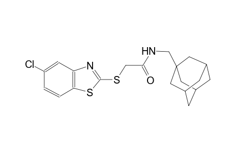 N-Adamantan-1-ylmethyl-2-(5-chloro-benzothiazol-2-ylsulfanyl)-acetamide