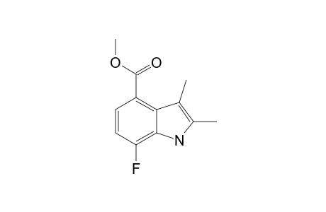 7-FLUORO-2,3-DIMETHYL-1H-INDOLE-4-CARBOXYLIC-ACID-METHYLESTER