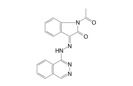Indole-2,3(2H,3H)-dione, 1-acetyl-, 3-(phtalazin-1-yl)hydrazone