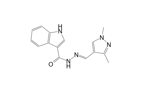 N'-[(E)-(1,3-dimethyl-1H-pyrazol-4-yl)methylidene]-1H-indole-3-carbohydrazide