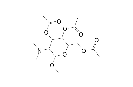 Methyl 3,4,6-tri-O-acetyl-2-deoxy-2-(dimethylamino)hexopyranoside
