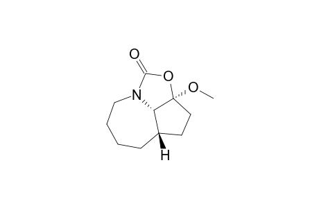 1H,3H-2-Oxa-8a-azacyclopent[cd]azulen-1-one, octahydro-2a-methoxy-, (2a.alpha.,4a.beta.,8b.alpha.)-