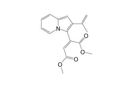 3-[.alpha.,.beta.-bis(Methoxycarbonyl)vinyl]-2-isopropenylindolizine