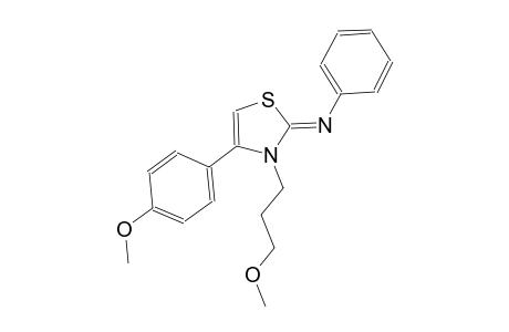 N-((2Z)-4-(4-methoxyphenyl)-3-(3-methoxypropyl)-1,3-thiazol-2(3H)-ylidene)aniline