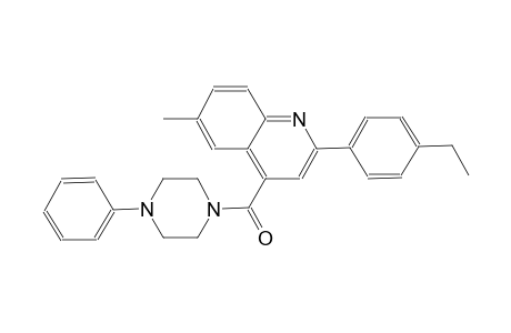 2-(4-ethylphenyl)-6-methyl-4-[(4-phenyl-1-piperazinyl)carbonyl]quinoline