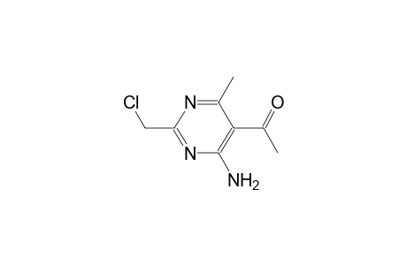 1-[4-amino-2-(chloromethyl)-6-methyl-5-pyrimidinyl]ethanone