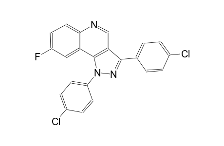 1H-pyrazolo[4,3-c]quinoline, 1,3-bis(4-chlorophenyl)-8-fluoro-