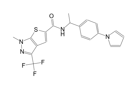 1H-thieno[2,3-c]pyrazole-5-carboxamide, 1-methyl-N-[1-[4-(1H-pyrrol-1-yl)phenyl]ethyl]-3-(trifluoromethyl)-