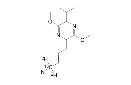 (1-D2,1-C-13)-4-[(2R,5S)-2,5-DIHYDRO-2-ISOPROPYL-3,6-DIMETHOXY-5-PYRAZINYL]-BUTYLAMINE