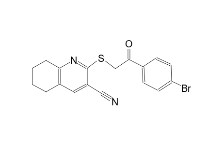 3-quinolinecarbonitrile, 2-[[2-(4-bromophenyl)-2-oxoethyl]thio]-5,6,7,8-tetrahydro-