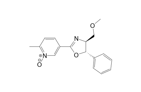 Pyridine, 5-[4,5-dihydro-4-(methoxymethyl)-5-phenyl-2-oxazolyl]-2-methyl-, 1-oxide, (4S-trans)-